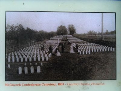 McGavock Confederate Cemetery Marker. Click for full size. McGavock Confederate Cemetery Marker image. Click for full size.