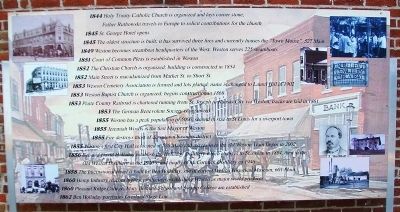 Timeline of Weston History Marker Panel 2 image. Click for full size.