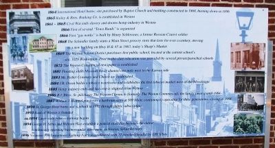 Timeline of Weston History Marker Panel 3. Click for full size. Timeline of Weston History Marker Panel 3 image. Click for full size.