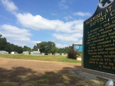 Marker & Cemetery. Click for full size. Marker & Cemetery image. Click for full size.