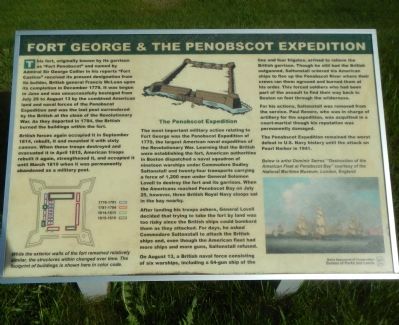 Fort George & the Penobscot Expedition Marker image. Click for full size.