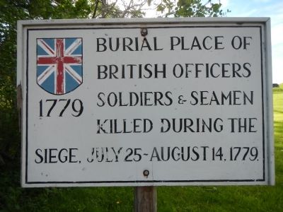 Burial Place of British officers, Marker image. Click for full size.