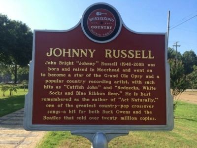 Johnny Russell Marker (Front) image. Click for full size.