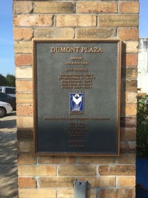 Plaza dedication. Click for full size. Plaza dedication image. Click for full size.
