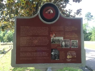 Jimmie Rodgers Marker (Rear) image. Click for full size.