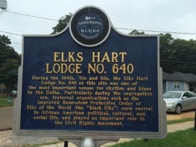 Elks Hart Lodge No. 640 Marker (Front) image. Click for full size.
