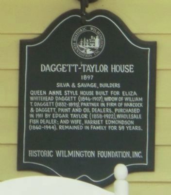 Daggett-Taylor House Marker image. Click for full size.