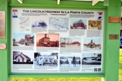 The Lincoln Highway in La Porte County Marker image. Click for full size.
