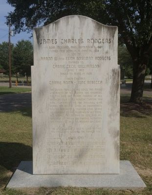 Jimmie Rodgers Monument Text. Click for full size. Jimmie Rodgers Monument Text image. Click for full size.