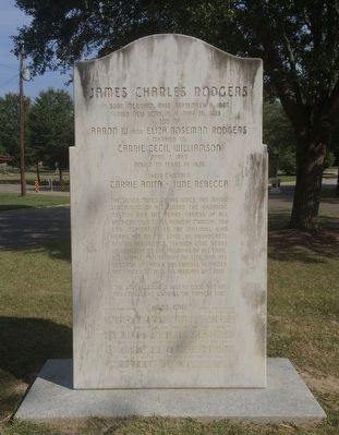 Jimmie Rodgers Monument Text image. Click for full size.