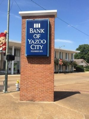 Bank of Yazoo Sign image. Click for full size.