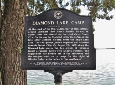 Diamond Lake Camp Marker image. Click for full size.