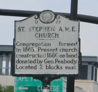 St. Stephen A.M.E. Church Marker. Click for full size. St. Stephen A.M.E. Church Marker image. Click for full size.