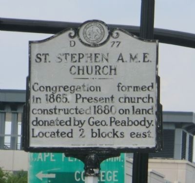 St. Stephen A.M.E. Church Marker image. Click for full size.