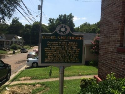 Bethel A.M.E. Church Marker Area image. Click for full size.