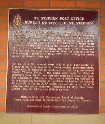 St. Stephen Post Office Marker image. Click for full size.