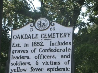 Oakdale Cemetery Marker image. Click for full size.