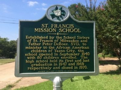 St. Francis Mission School Marker. Click for full size. St. Francis Mission School Marker image. Click for full size.