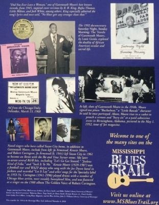 Gatemouth Moore Marker photos. Click for full size. Gatemouth Moore Marker photos image. Click for full size.