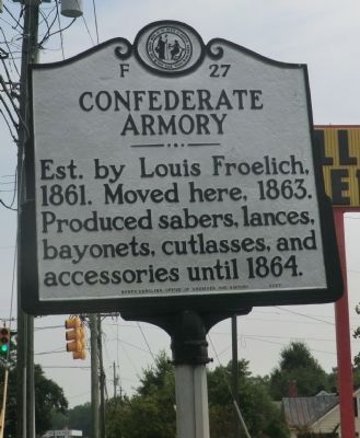 Confederate Armory Marker image. Click for full size.