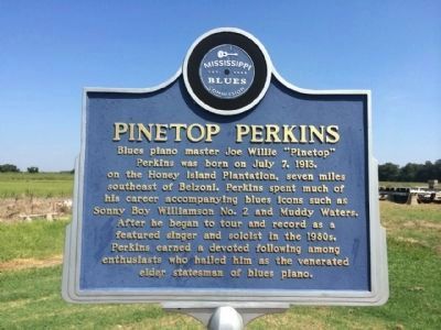 Pinetop Perkins Marker (Front) image. Click for full size.