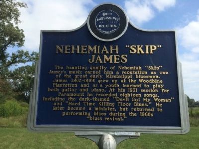 Nehemiah “Skip” James Marker (Front) image. Click for full size.