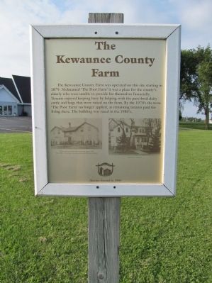 The Kewaunee County Farm Marker image. Click for full size.