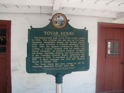 Tovar House Marker image. Click for full size.