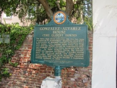 Gonzalez-Alvarez House Marker. Click for full size. Gonzalez-Alvarez House Marker image. Click for full size.