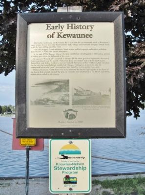 Early History of Kewaunee Marker image. Click for full size.
