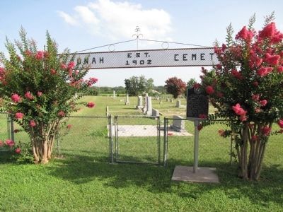 Jonah Cemetery and Marker. Click for full size. Jonah Cemetery and Marker image. Click for full size.