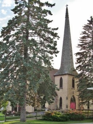 Church and Marker. Click for full size. Church and Marker image. Click for full size.