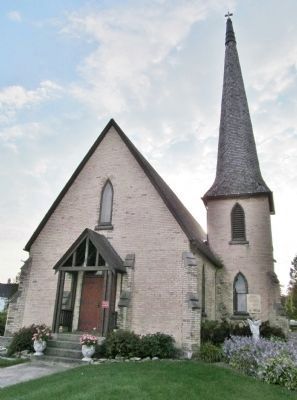 Church and Marker. Click for full size. Church and Marker image. Click for full size.