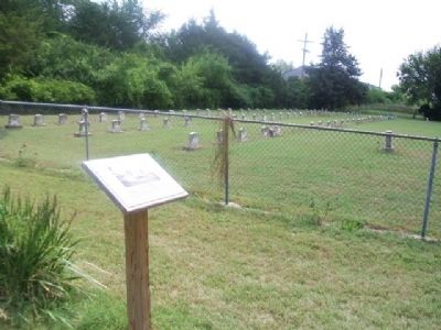 The Haskell Cemetery and Marker image. Click for full size.