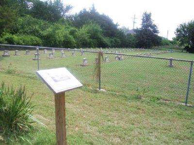 The Haskell Cemetery and Marker. Click for full size. The Haskell Cemetery and Marker image. Click for full size.