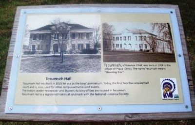 Tecumseh Hall Marker. Click for full size. Tecumseh Hall Marker image. Click for full size.