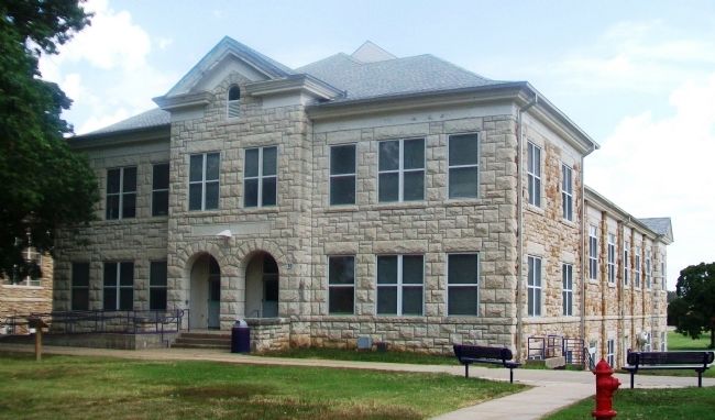 Tecumseh Hall and Marker. Click for full size. Tecumseh Hall and Marker image. Click for full size.