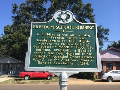Freedom School Bombing Marker image. Click for full size.