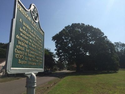 Freedom School Bombing Marker area. Click for full size. Freedom School Bombing Marker area image. Click for full size.