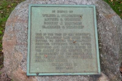La Porte World War II Memorial Marker. Click for full size. La Porte World War II Memorial Marker image. Click for full size.
