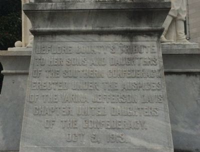 LeFlore County Confederate Memorial. Click for full size. LeFlore County Confederate Memorial image. Click for full size.