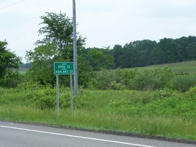 Ashland/ Knox County Line Marker. Click for full size. Ashland/ Knox County Line Marker image. Click for full size.