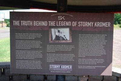 The Truth Behind the Legend of Stormy Kromer Marker. Click for full size. The Truth Behind the Legend of Stormy Kromer Marker image. Click for full size.