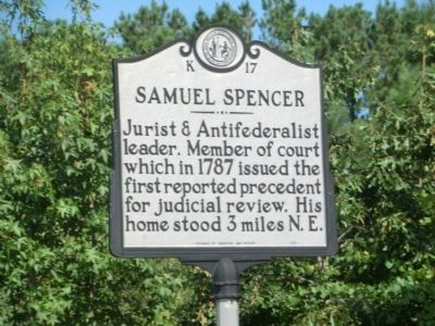Samuel Spencer Marker. Click for full size. Samuel Spencer Marker image. Click for full size.