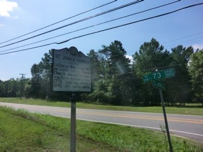 St. John's Church Marker. Click for full size. St. John's Church Marker image. Click for full size.