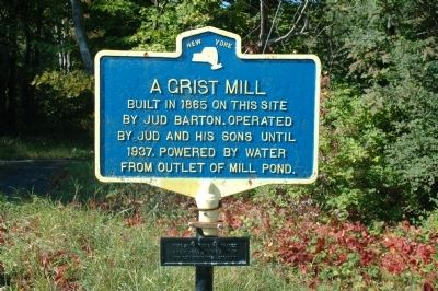 A Grist Mill Marker image. Click for full size.