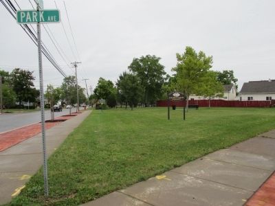 First Railroad Marker image. Click for full size.