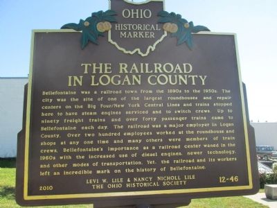 The Railroad in Logan County Marker image. Click for full size.