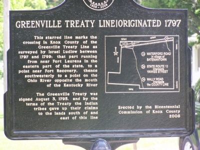 Greenville Treaty Line Marker image. Click for more information.
