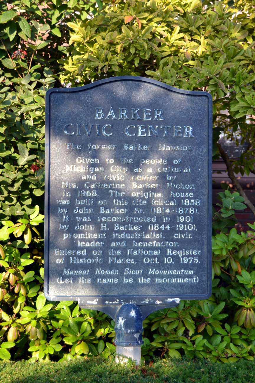 Barker Civic Center Marker